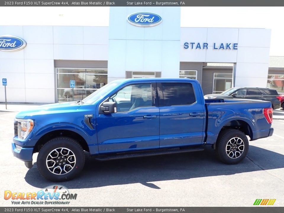 2023 Ford F150 XLT SuperCrew 4x4 Atlas Blue Metallic / Black Photo #1