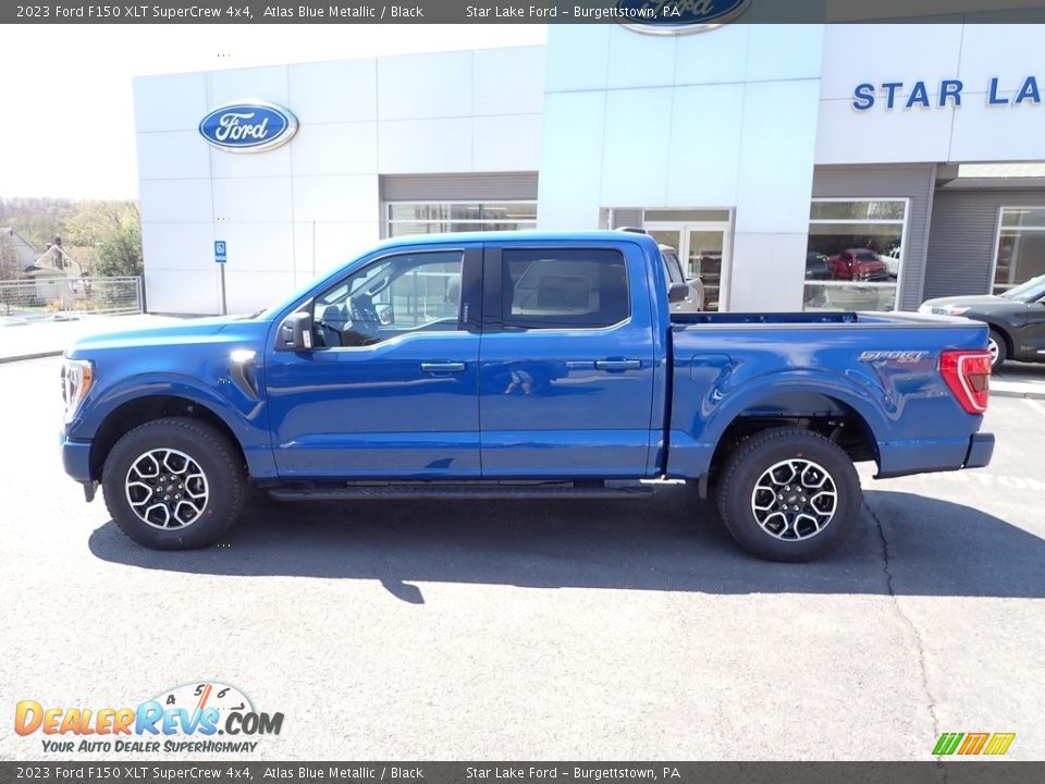 2023 Ford F150 XLT SuperCrew 4x4 Atlas Blue Metallic / Black Photo #2