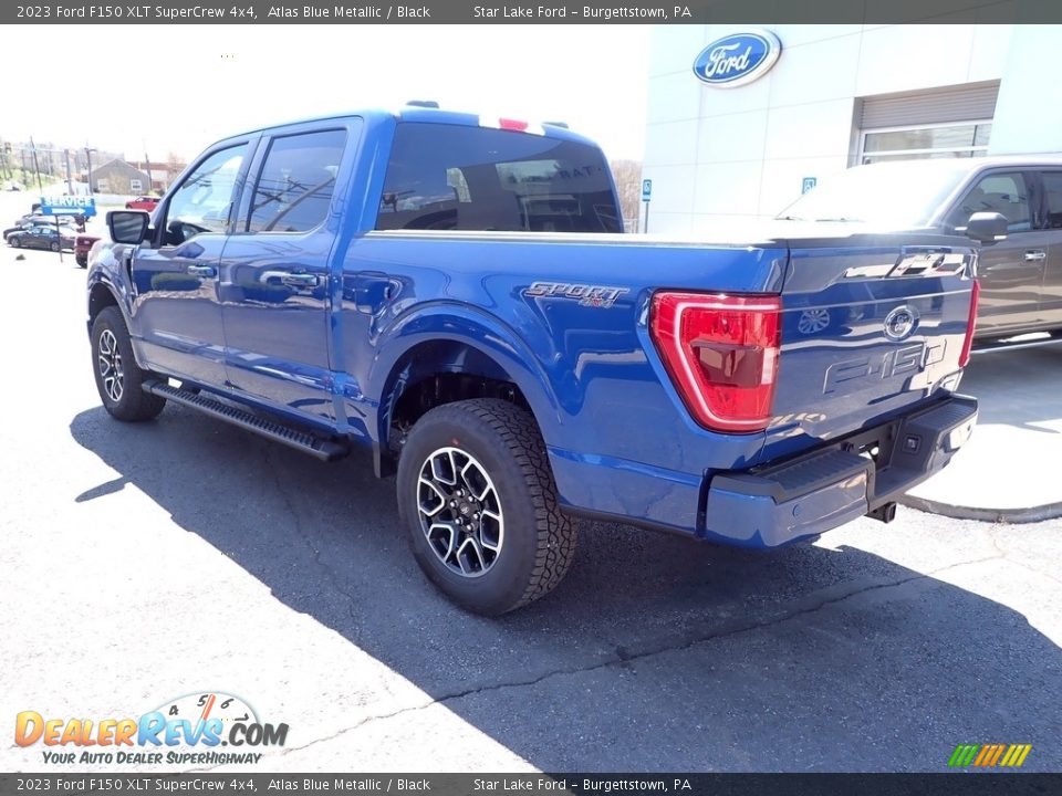 2023 Ford F150 XLT SuperCrew 4x4 Atlas Blue Metallic / Black Photo #3