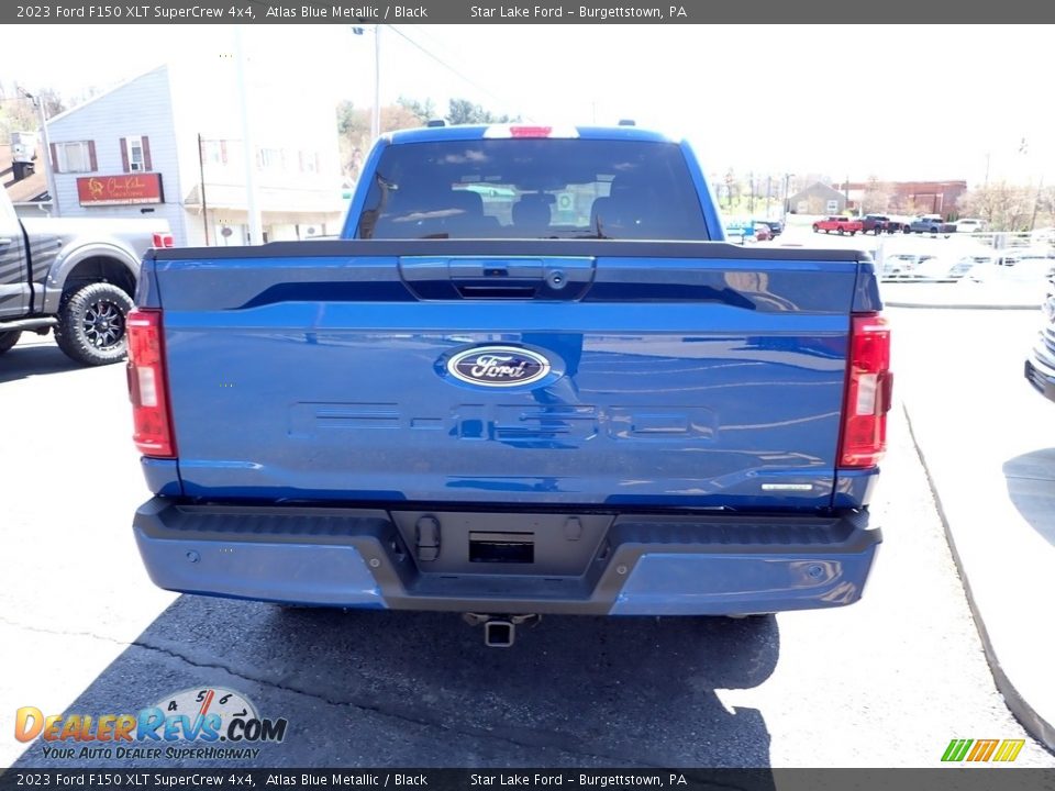 2023 Ford F150 XLT SuperCrew 4x4 Atlas Blue Metallic / Black Photo #4