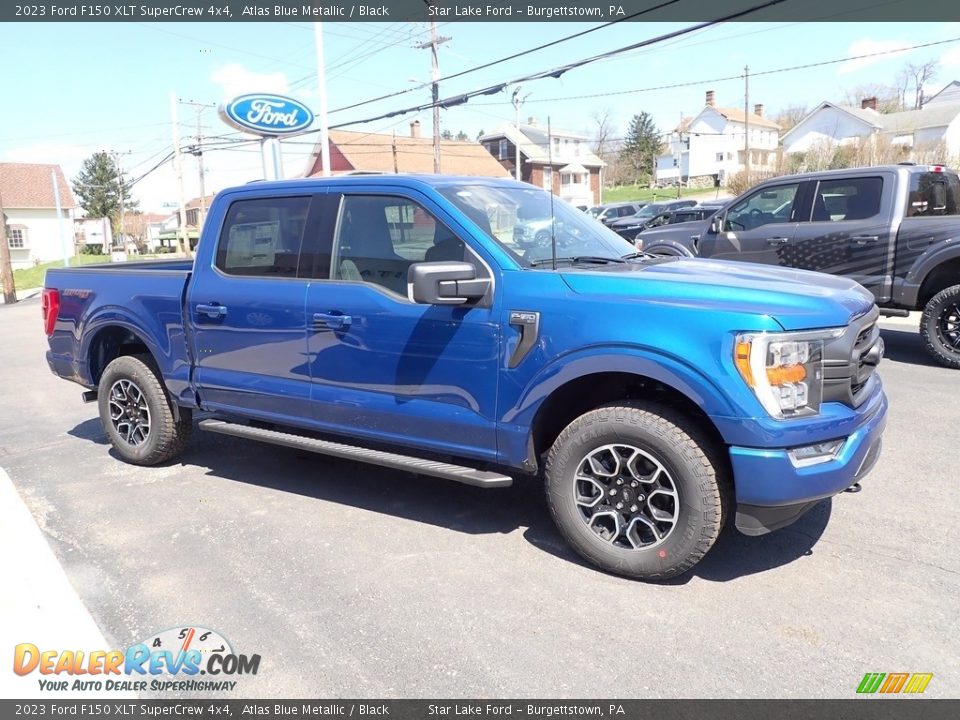 2023 Ford F150 XLT SuperCrew 4x4 Atlas Blue Metallic / Black Photo #6