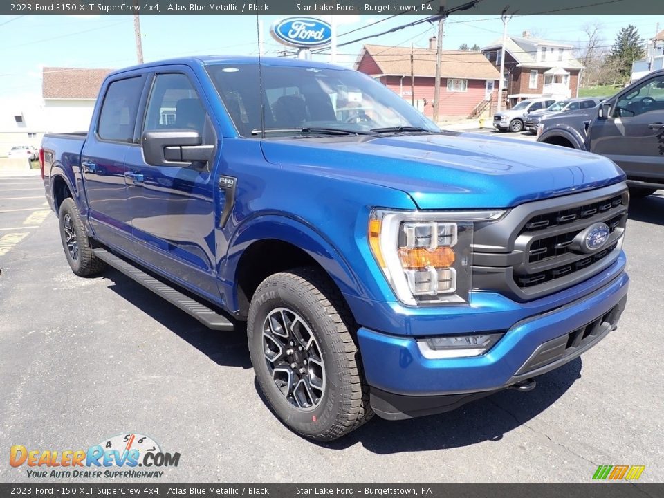 2023 Ford F150 XLT SuperCrew 4x4 Atlas Blue Metallic / Black Photo #7