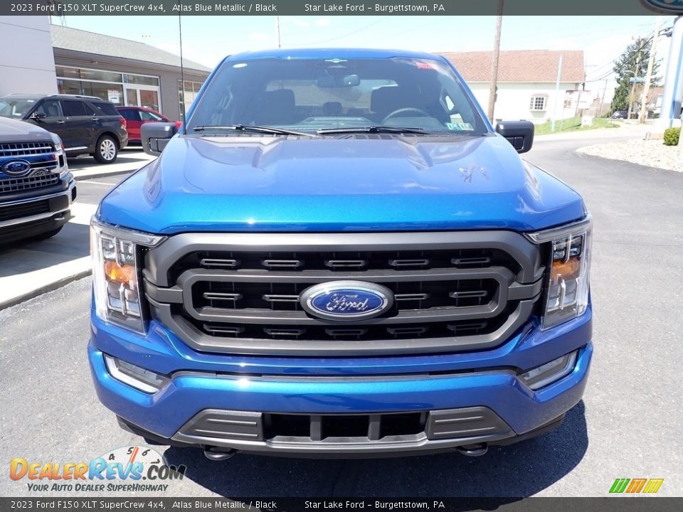 2023 Ford F150 XLT SuperCrew 4x4 Atlas Blue Metallic / Black Photo #8