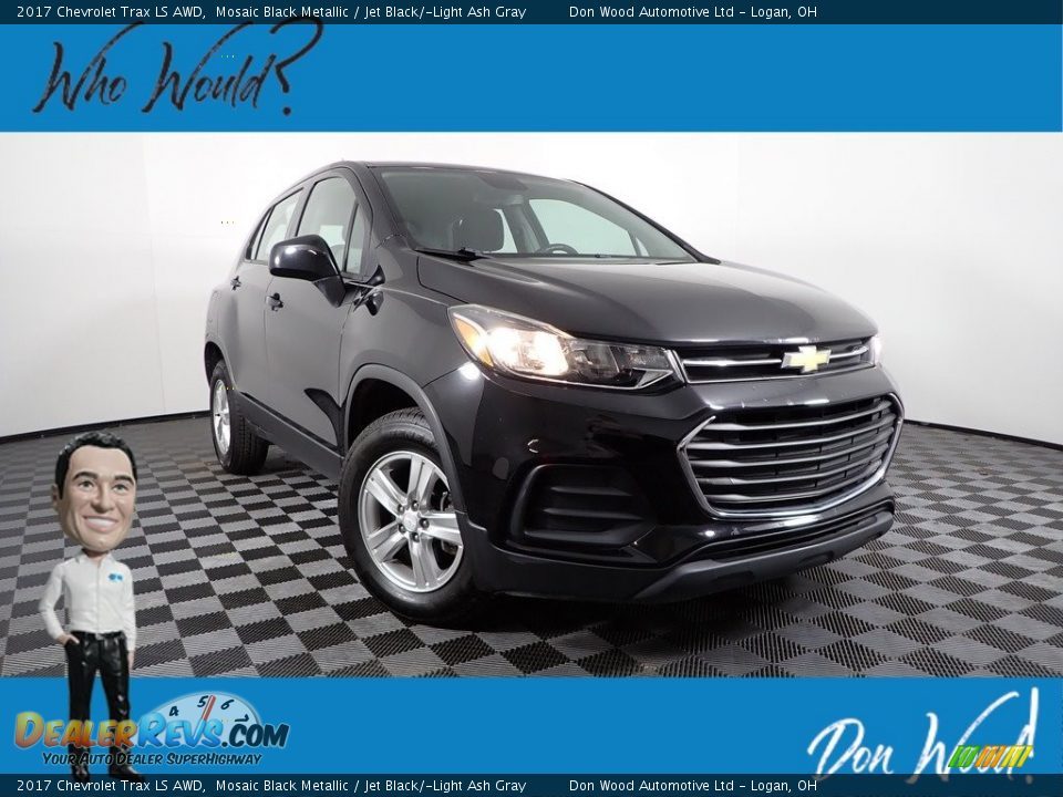 2017 Chevrolet Trax LS AWD Mosaic Black Metallic / Jet Black/­Light Ash Gray Photo #1