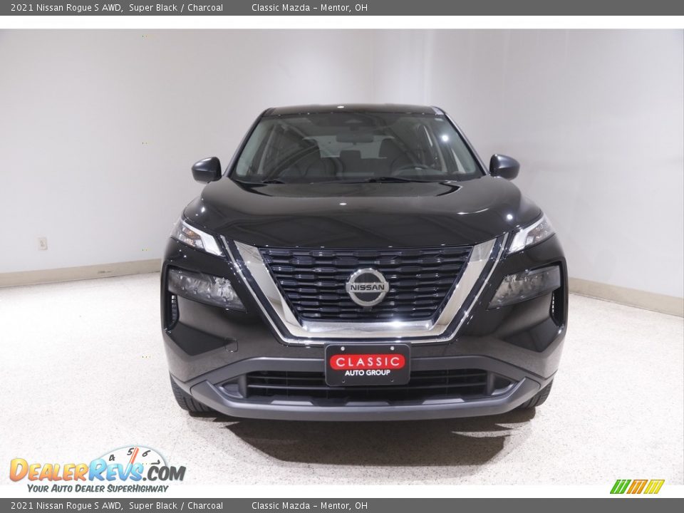 2021 Nissan Rogue S AWD Super Black / Charcoal Photo #2