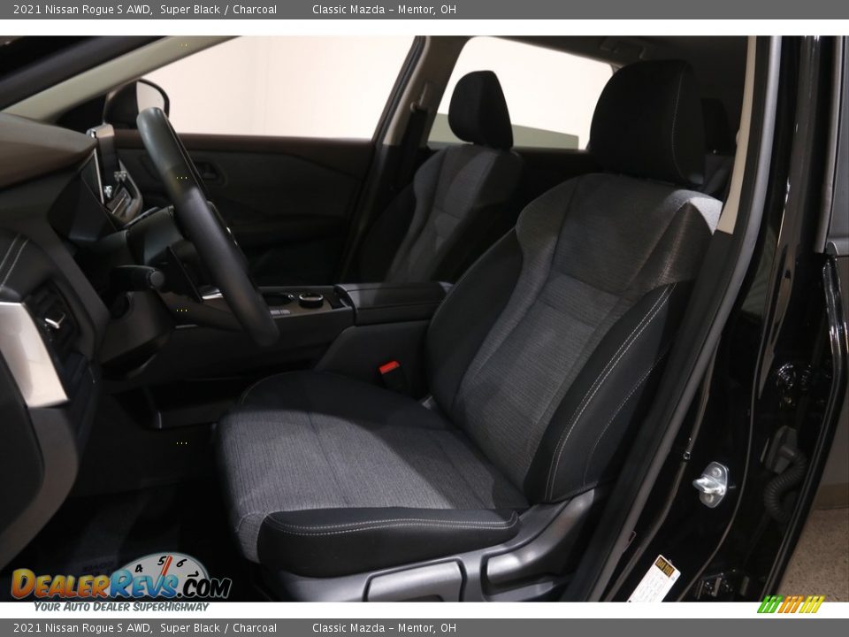 2021 Nissan Rogue S AWD Super Black / Charcoal Photo #5