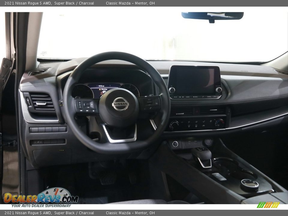 2021 Nissan Rogue S AWD Super Black / Charcoal Photo #6