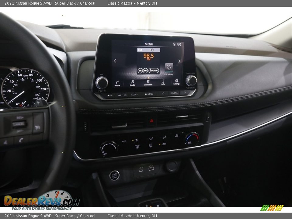 2021 Nissan Rogue S AWD Super Black / Charcoal Photo #9