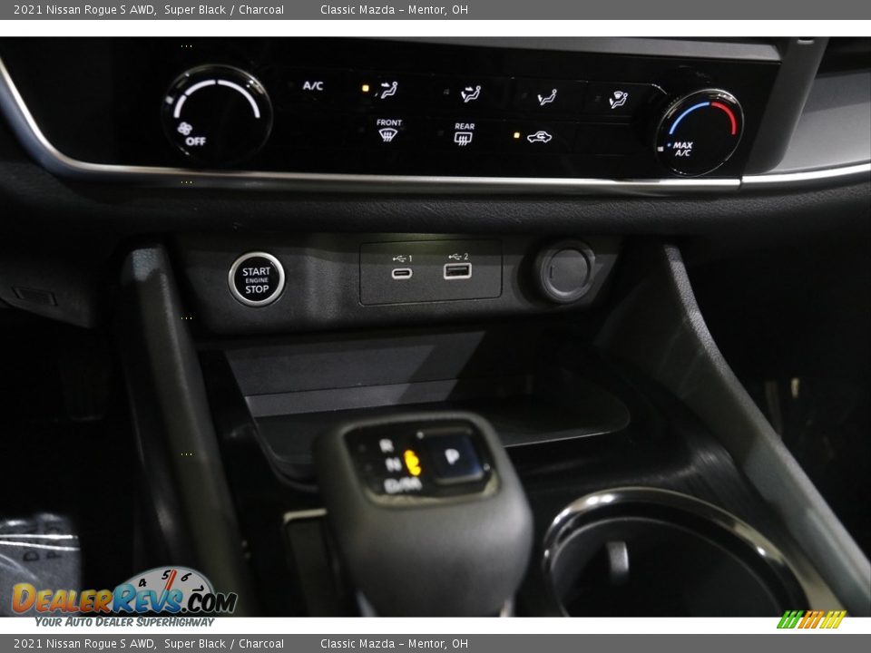 2021 Nissan Rogue S AWD Super Black / Charcoal Photo #13