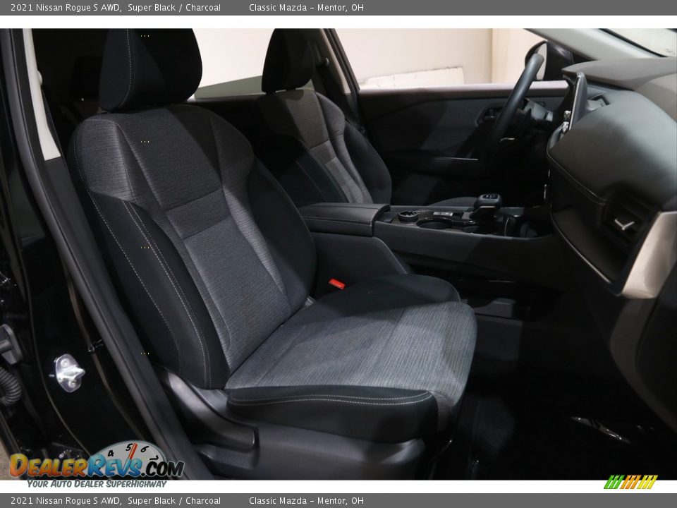 2021 Nissan Rogue S AWD Super Black / Charcoal Photo #16