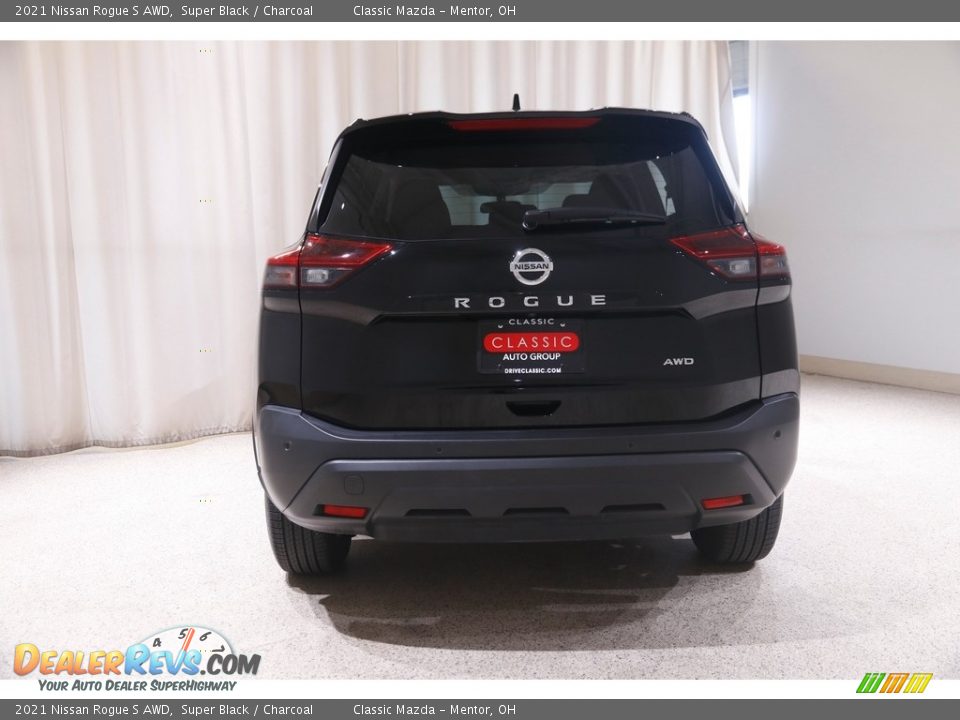 2021 Nissan Rogue S AWD Super Black / Charcoal Photo #19