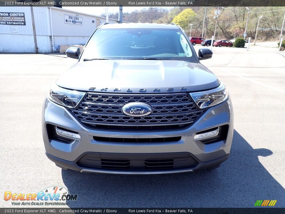 2023 Ford Explorer XLT 4WD Carbonized Gray Metallic / Ebony Photo #3
