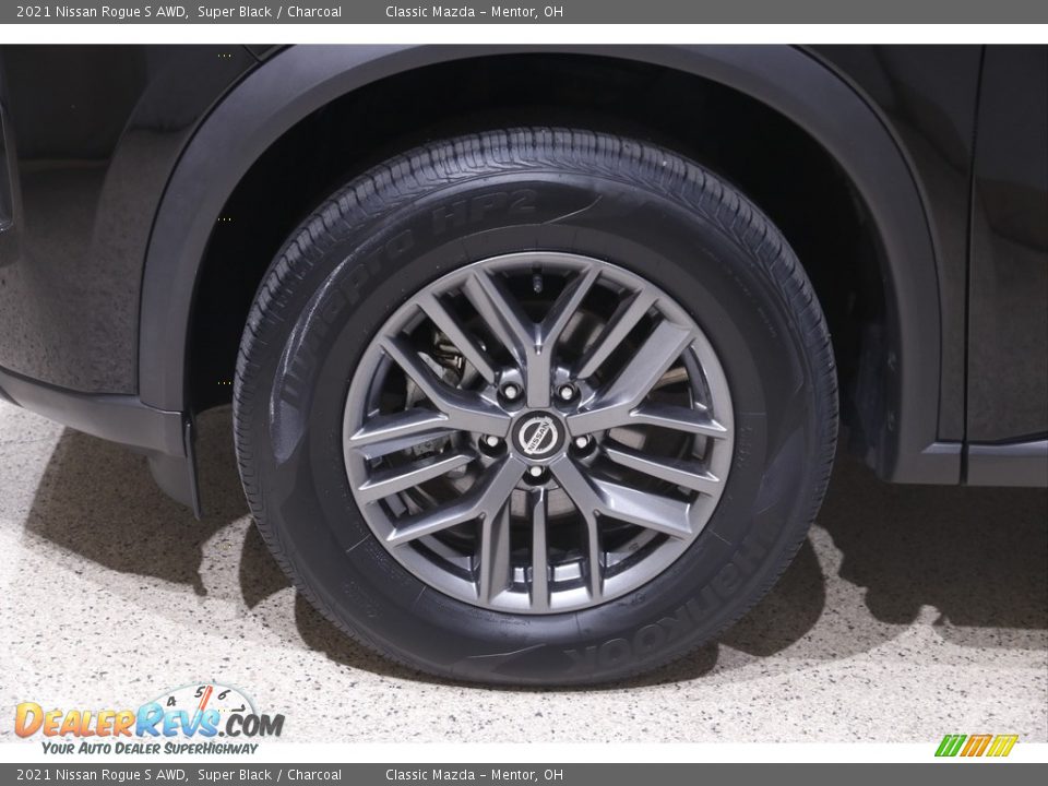 2021 Nissan Rogue S AWD Super Black / Charcoal Photo #21