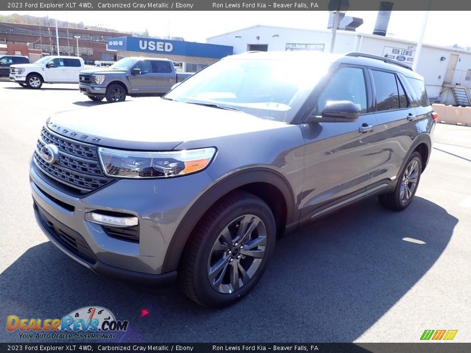 2023 Ford Explorer XLT 4WD Carbonized Gray Metallic / Ebony Photo #4