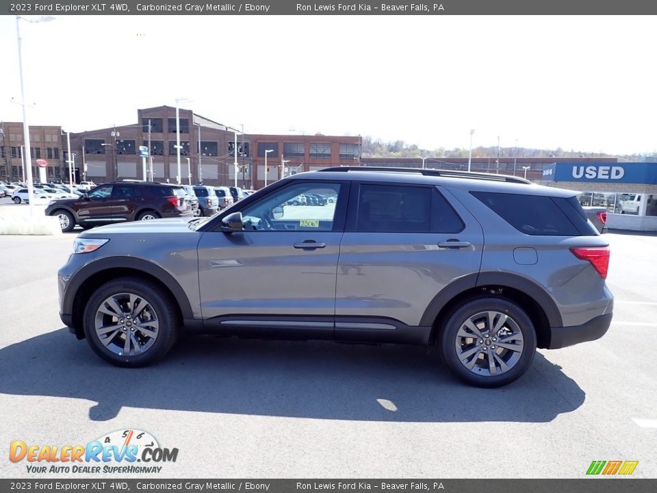 2023 Ford Explorer XLT 4WD Carbonized Gray Metallic / Ebony Photo #5