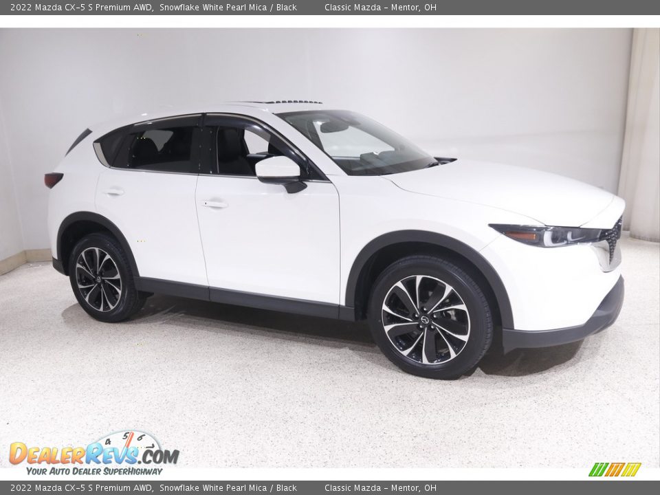 2022 Mazda CX-5 S Premium AWD Snowflake White Pearl Mica / Black Photo #1