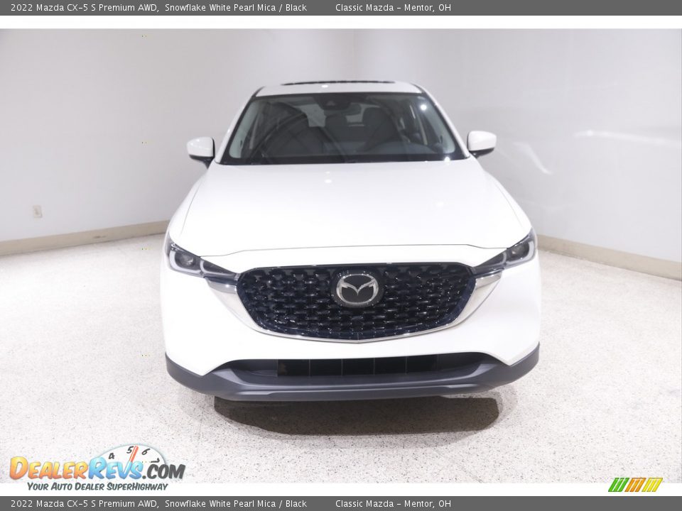 2022 Mazda CX-5 S Premium AWD Snowflake White Pearl Mica / Black Photo #2