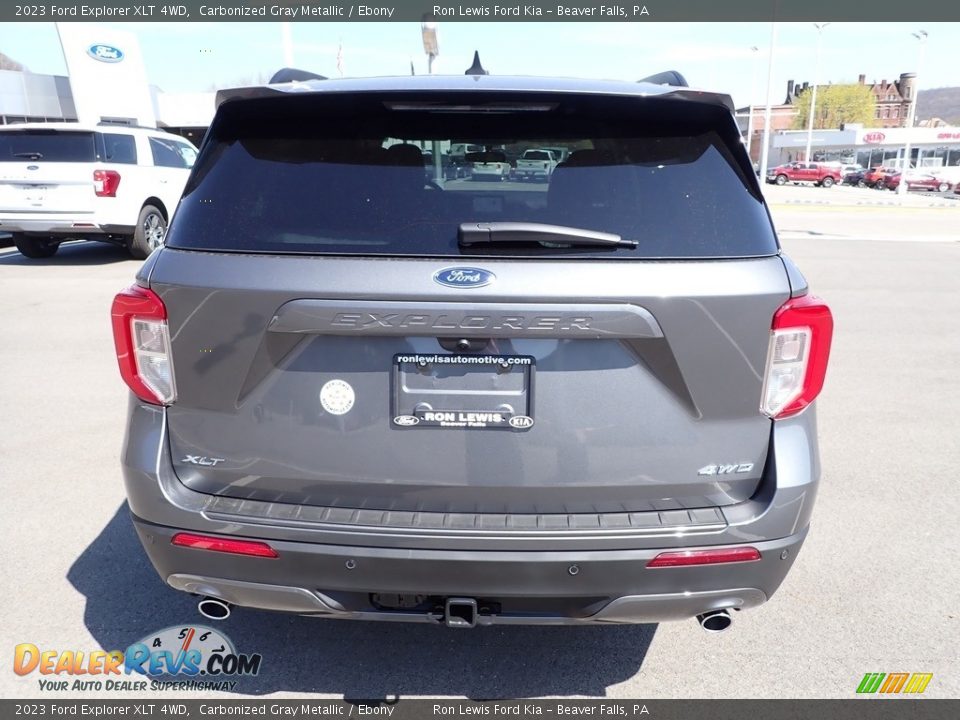 2023 Ford Explorer XLT 4WD Carbonized Gray Metallic / Ebony Photo #7