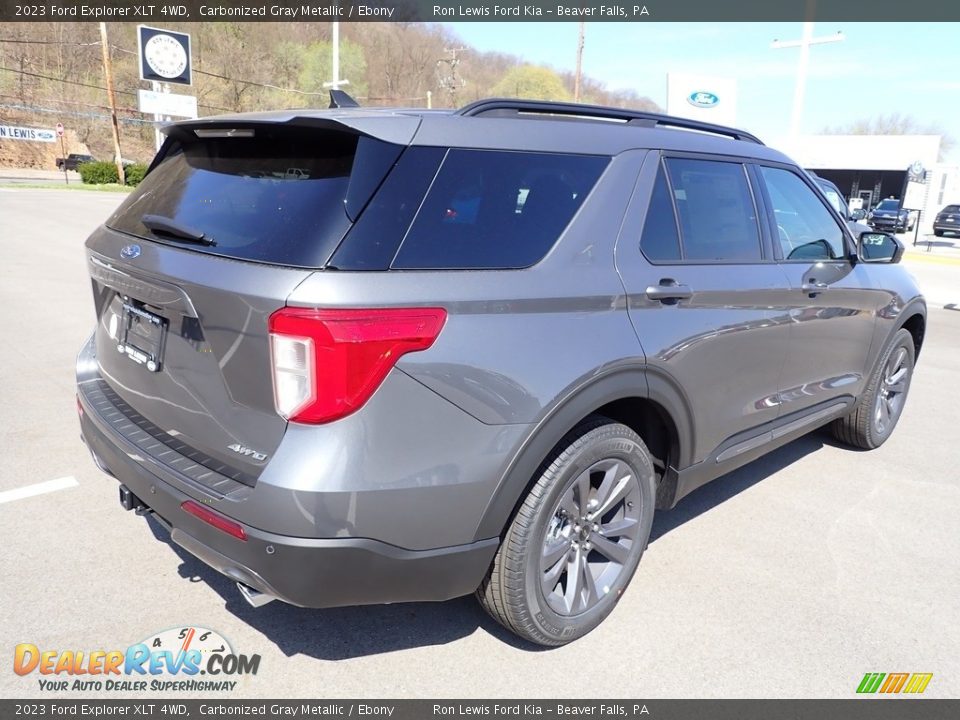 2023 Ford Explorer XLT 4WD Carbonized Gray Metallic / Ebony Photo #8