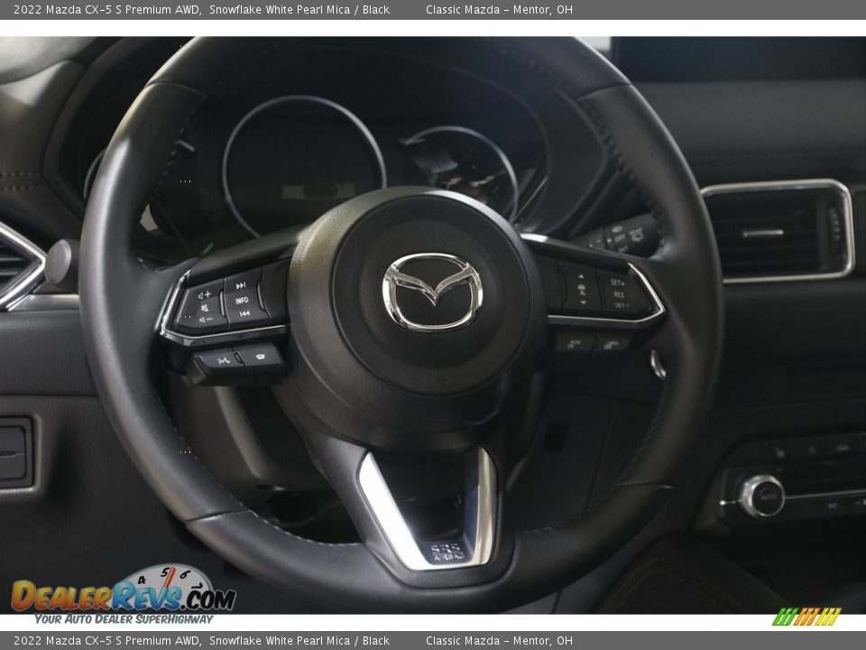 2022 Mazda CX-5 S Premium AWD Snowflake White Pearl Mica / Black Photo #7