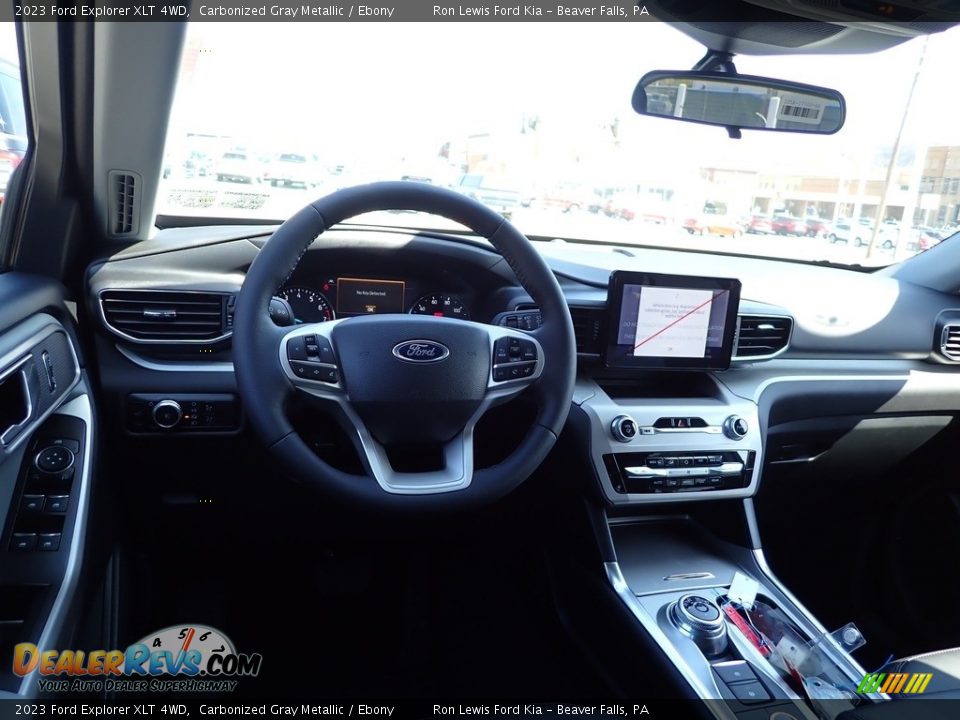 2023 Ford Explorer XLT 4WD Carbonized Gray Metallic / Ebony Photo #13