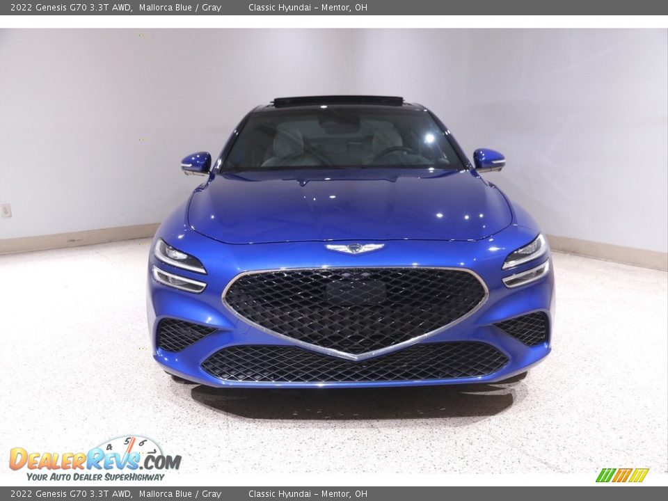 2022 Genesis G70 3.3T AWD Mallorca Blue / Gray Photo #2