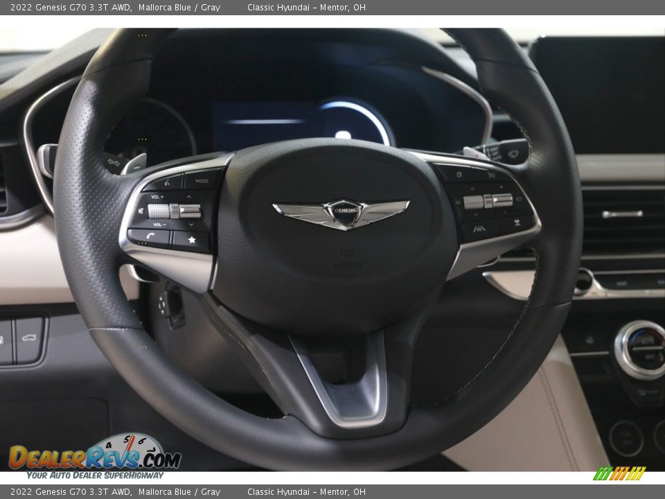 2022 Genesis G70 3.3T AWD Steering Wheel Photo #7
