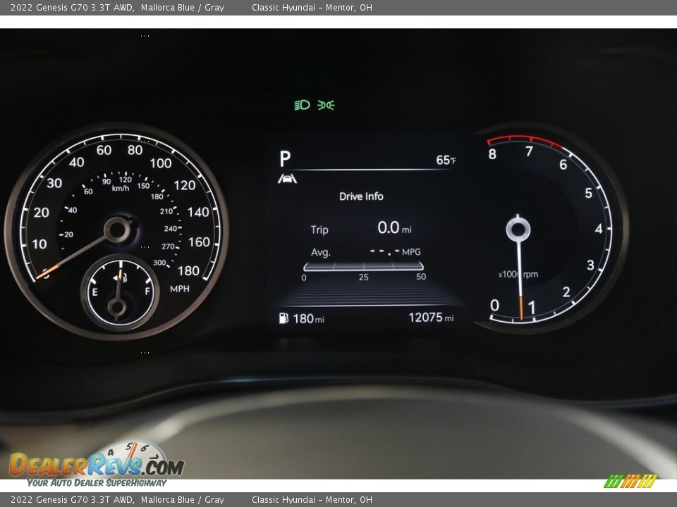 2022 Genesis G70 3.3T AWD Gauges Photo #8