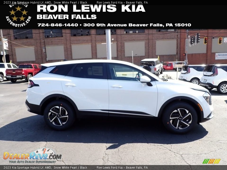 2023 Kia Sportage Hybrid LX AWD Snow White Pearl / Black Photo #1