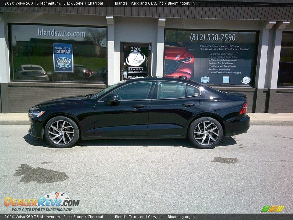 2020 Volvo S60 T5 Momentum Black Stone / Charcoal Photo #1