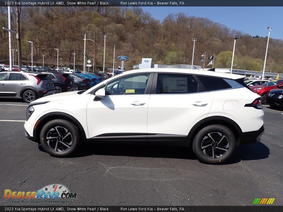 2023 Kia Sportage Hybrid LX AWD Snow White Pearl / Black Photo #5