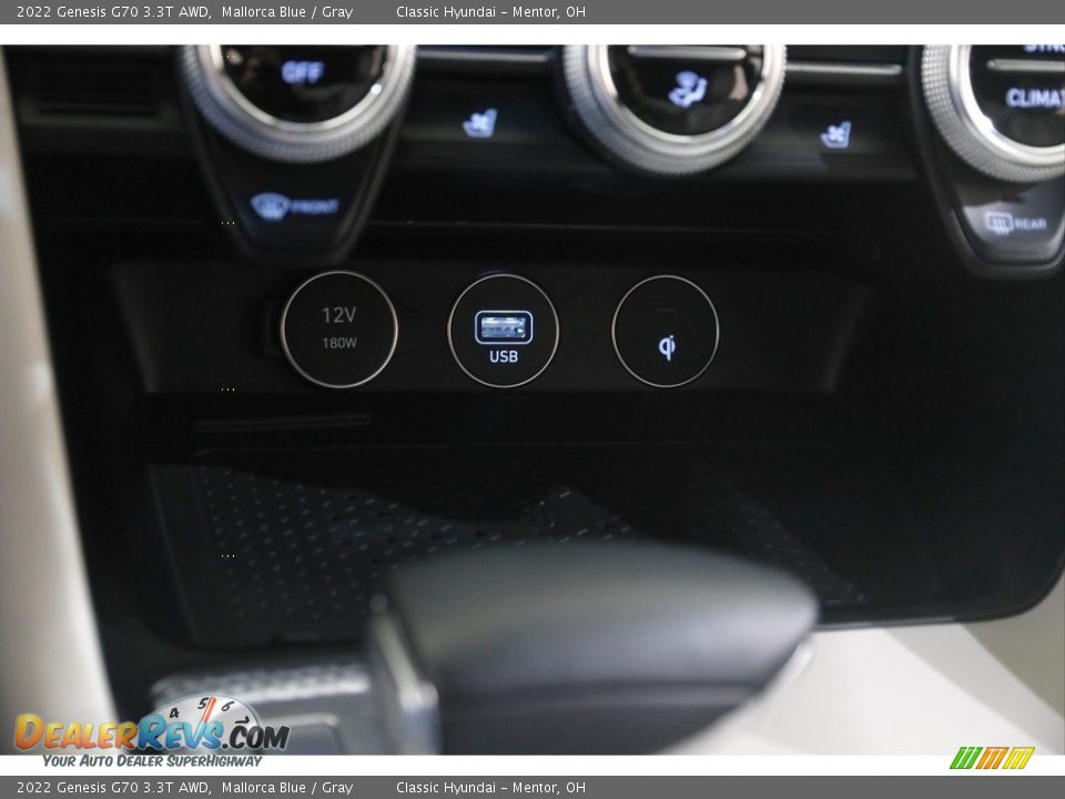 2022 Genesis G70 3.3T AWD Mallorca Blue / Gray Photo #15
