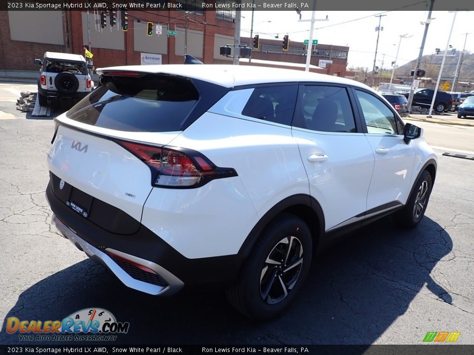 2023 Kia Sportage Hybrid LX AWD Snow White Pearl / Black Photo #8