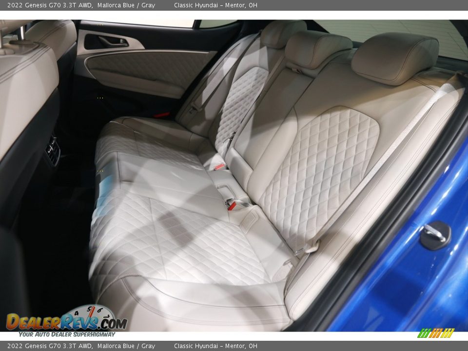 Rear Seat of 2022 Genesis G70 3.3T AWD Photo #19