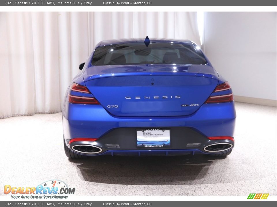 2022 Genesis G70 3.3T AWD Mallorca Blue / Gray Photo #20