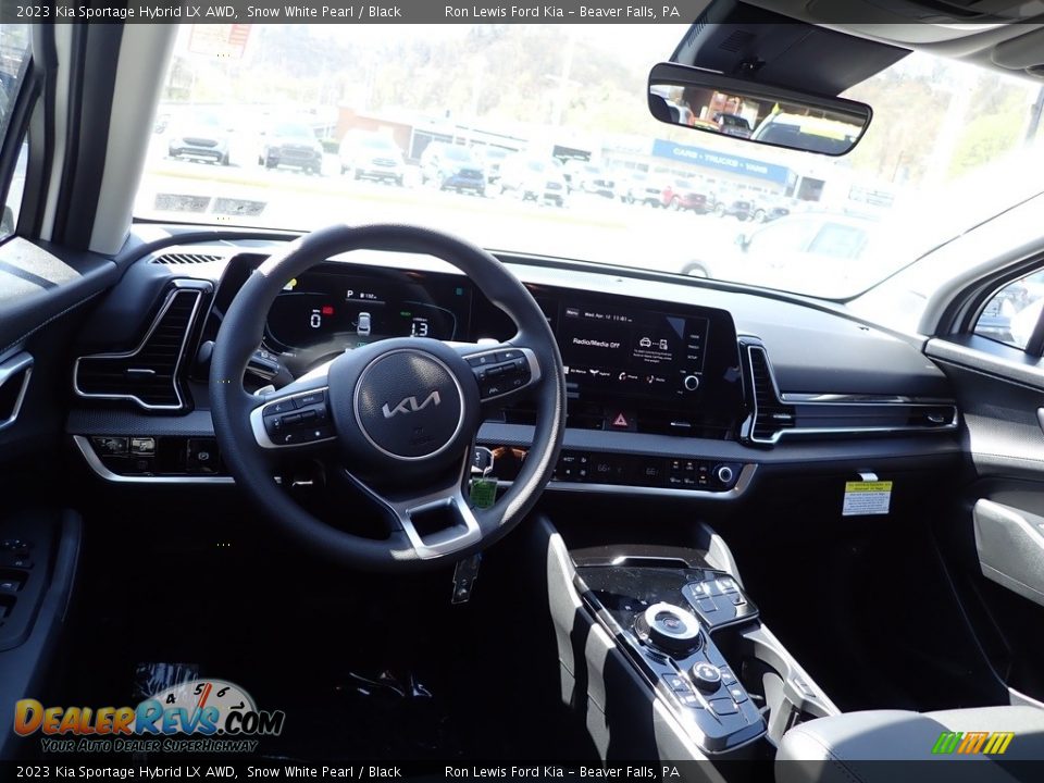 2023 Kia Sportage Hybrid LX AWD Snow White Pearl / Black Photo #13