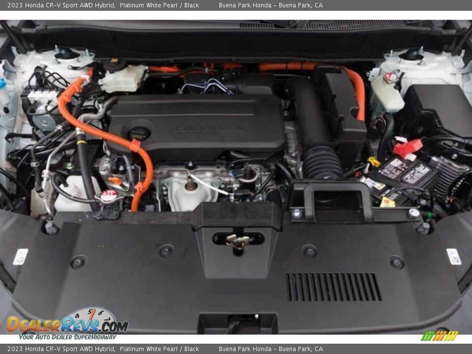 2023 Honda CR-V Sport AWD Hybrid Platinum White Pearl / Black Photo #9