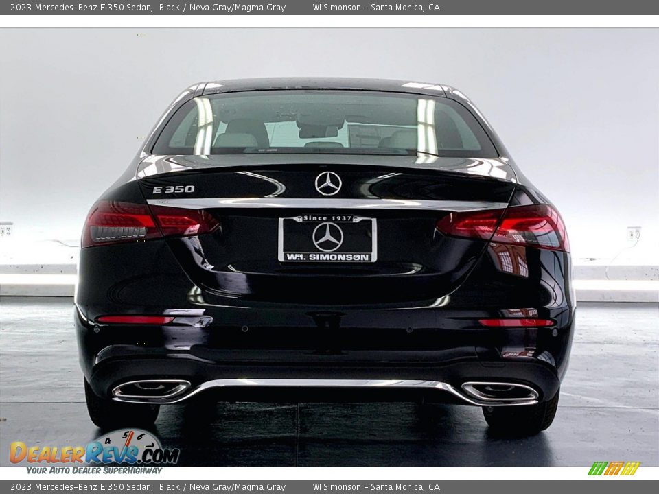 2023 Mercedes-Benz E 350 Sedan Black / Neva Gray/Magma Gray Photo #3