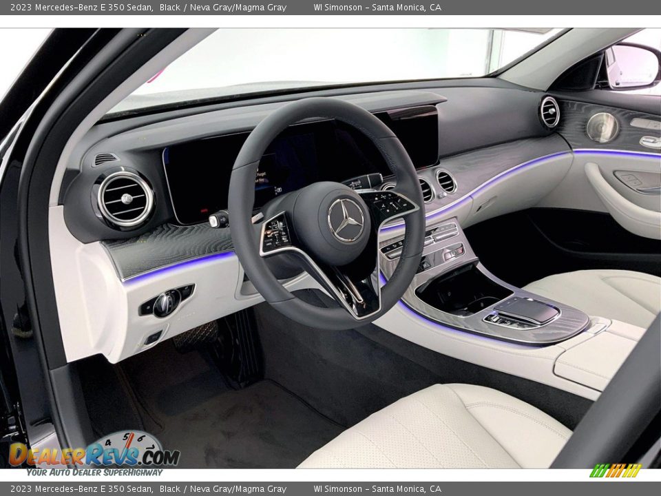 2023 Mercedes-Benz E 350 Sedan Black / Neva Gray/Magma Gray Photo #4