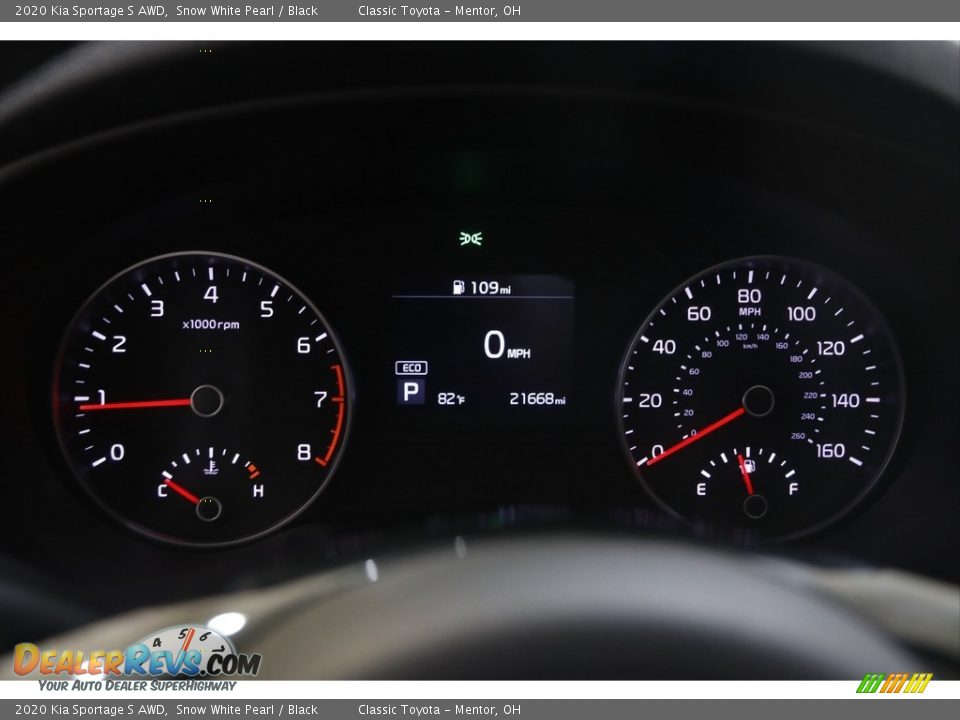 2020 Kia Sportage S AWD Snow White Pearl / Black Photo #8