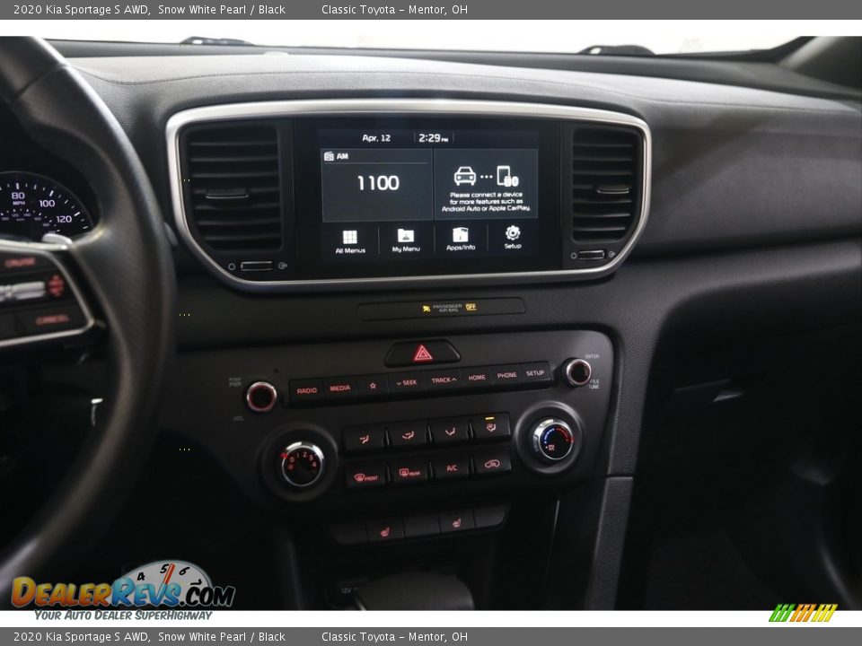 2020 Kia Sportage S AWD Snow White Pearl / Black Photo #9