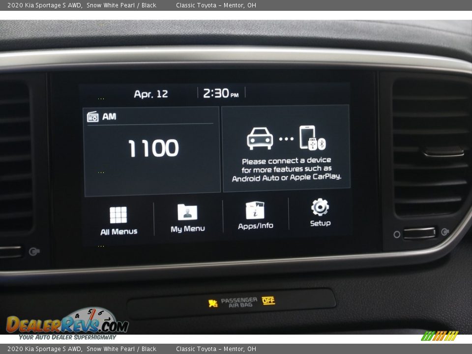 2020 Kia Sportage S AWD Snow White Pearl / Black Photo #10