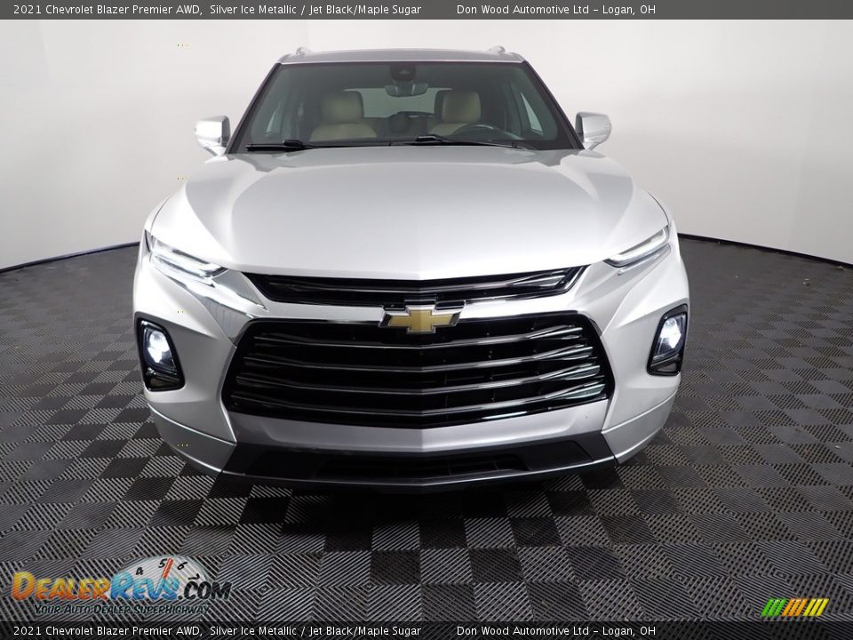2021 Chevrolet Blazer Premier AWD Silver Ice Metallic / Jet Black/Maple Sugar Photo #7