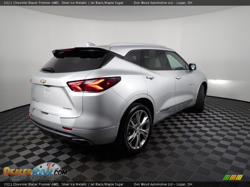 2021 Chevrolet Blazer Premier AWD Silver Ice Metallic / Jet Black/Maple Sugar Photo #13