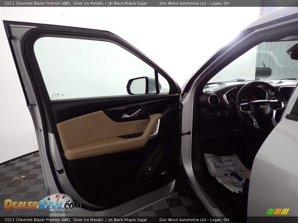 2021 Chevrolet Blazer Premier AWD Silver Ice Metallic / Jet Black/Maple Sugar Photo #14