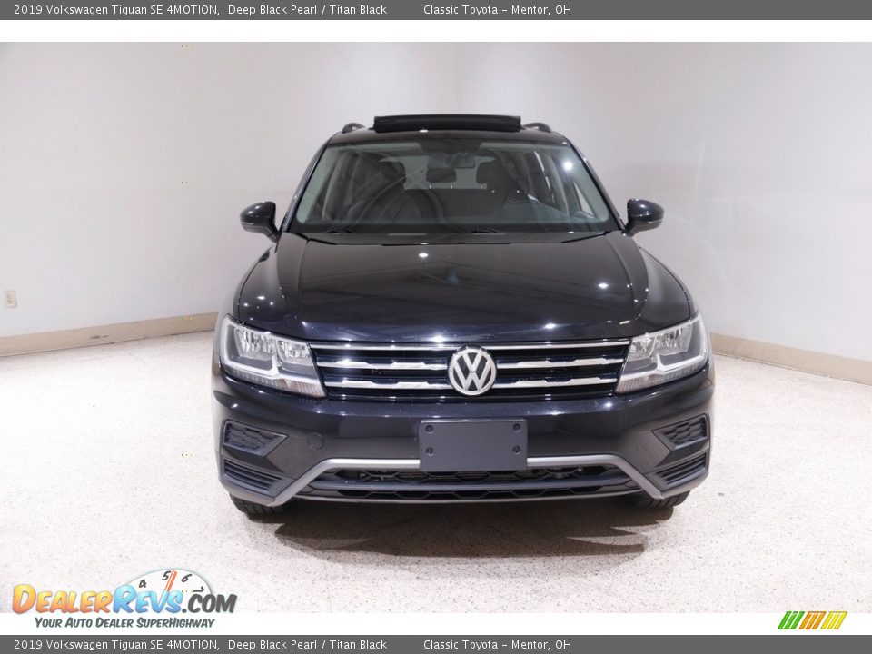 2019 Volkswagen Tiguan SE 4MOTION Deep Black Pearl / Titan Black Photo #2