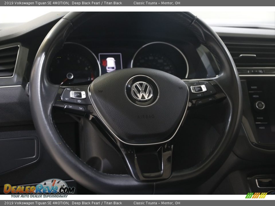 2019 Volkswagen Tiguan SE 4MOTION Deep Black Pearl / Titan Black Photo #7