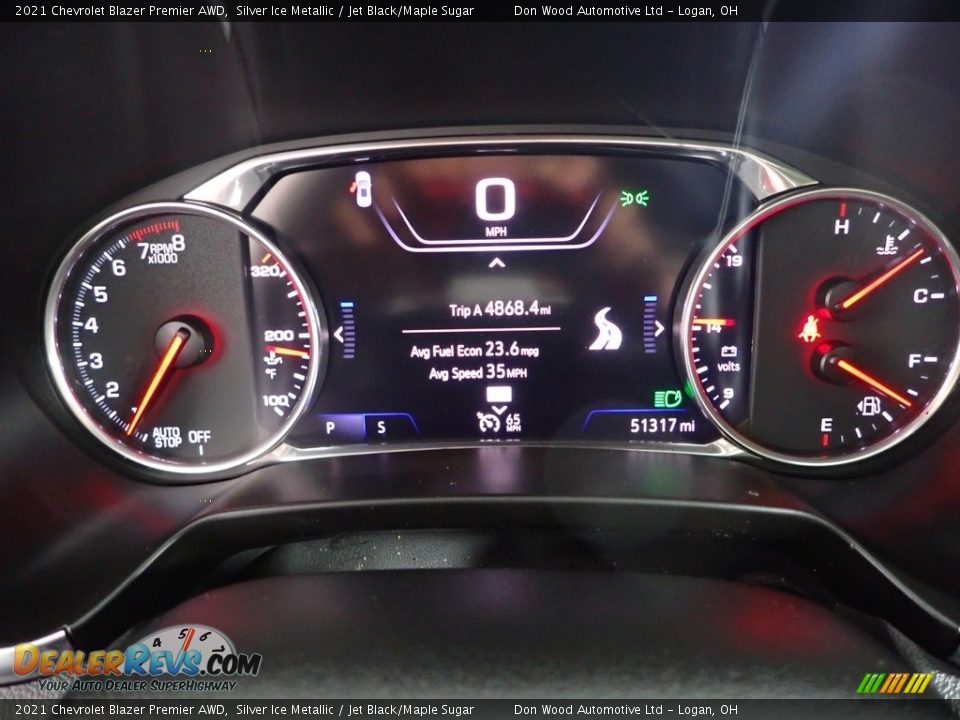 2021 Chevrolet Blazer Premier AWD Silver Ice Metallic / Jet Black/Maple Sugar Photo #21