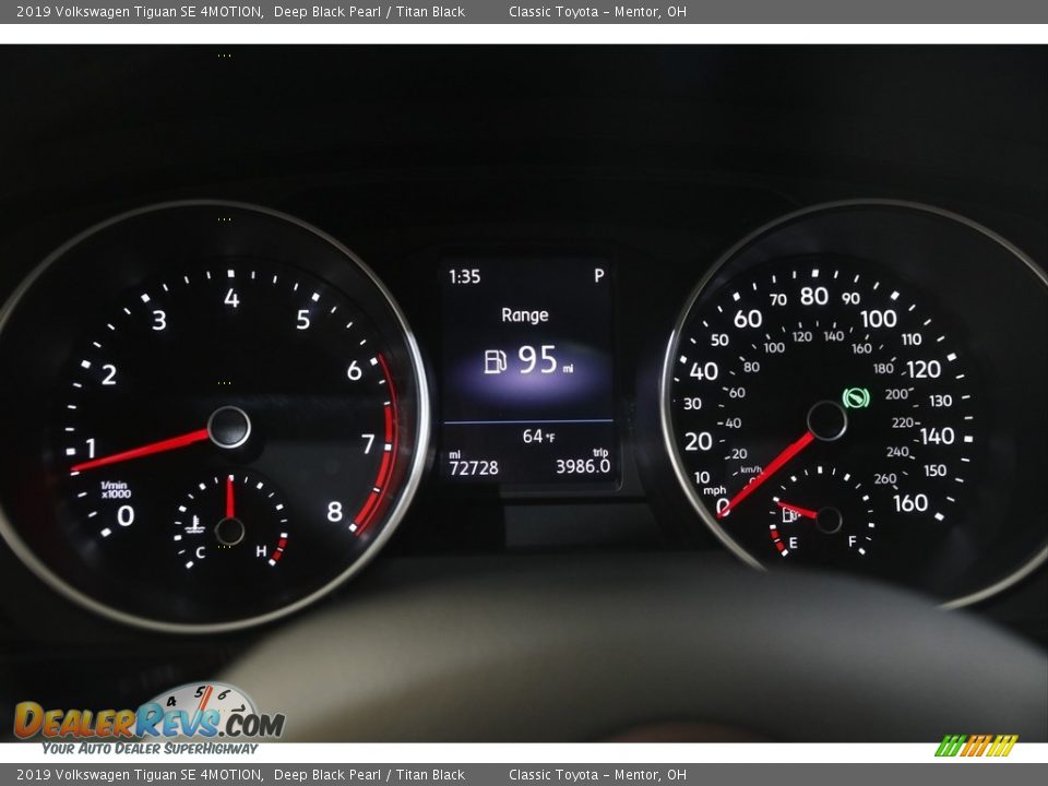 2019 Volkswagen Tiguan SE 4MOTION Deep Black Pearl / Titan Black Photo #8