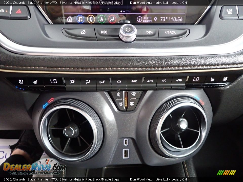 2021 Chevrolet Blazer Premier AWD Silver Ice Metallic / Jet Black/Maple Sugar Photo #22